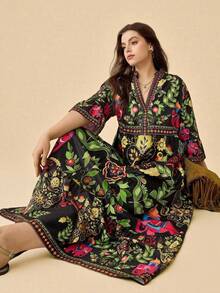 Travachic Váy dài tay cỡ lớn, thời trang cho mùa hè Váy nghỉ dưỡng Váy thường ngày cho phụ nữ Váy dự tiệc gia đình Váy dự tiệc Váy hẹn hò Váy thường ngày cho phụ nữ Váy in họa tiết bohemian Váy dự tiệc thời trang Váy giảm eo cao cấp Váy Maxi Lãng mạn và thanh lịch, Váy dài mùa hè Váy Maxi cho phụ nữ Váy Maxi Boho Trang phục ngày lễ Váy đi biển dài Váy thường ngày Trang phục thoải mái Phong cách thường ngày lười biếng Váy Chillax Vừa vặn Trang phục kỳ nghỉ Trang phục bãi biển cho phụ nữ - Nhiều màu - Xem 7