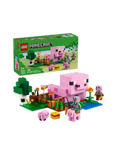 LEGO 21268 The Baby Pig House Building Block Set - Room & Home Decor, Perfect Birthday Gift For Kids