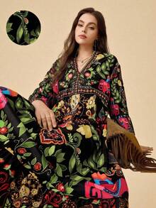 Travachic Váy dài tay cỡ lớn, thời trang cho mùa hè Váy nghỉ dưỡng Váy thường ngày cho phụ nữ Váy dự tiệc gia đình Váy dự tiệc Váy hẹn hò Váy thường ngày cho phụ nữ Váy in họa tiết bohemian Váy dự tiệc thời trang Váy giảm eo cao cấp Váy Maxi Lãng mạn và thanh lịch, Váy dài mùa hè Váy Maxi cho phụ nữ Váy Maxi Boho Trang phục ngày lễ Váy đi biển dài Váy thường ngày Trang phục thoải mái Phong cách thường ngày lười biếng Váy Chillax Vừa vặn Trang phục kỳ nghỉ Trang phục bãi biển cho phụ nữ - Nhiều màu - Xem 2