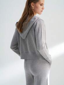 Airaco Light Gray Knit Casual Comfortable Sports Set - Grey - View 2