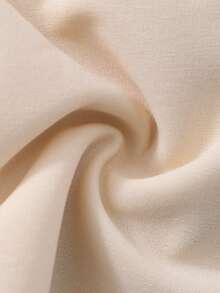 Sparklyn Tween Girl 不对称珍珠荷叶边无袖背心，夏季 - 杏色 - 查看 3