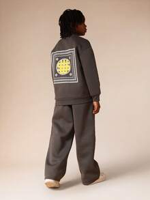 SUMWON Conjunto de sudadera con capucha y sudadera para niños preadolescentes