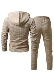 Manfinity Homme Bộ đồ nam mùa thu thiết kế hoạt hình, áo hoodie và quần dài có dây rút, bộ đồ thường ngày nam, bộ đồ thể thao 2 mảnh nam, bộ áo hoodie và quần thể thao nam, bộ đồ jogger nam, bộ đồ thường ngày nam, bộ đồ thể thao 2 mảnh nam. Thích hợp cho phong cách cổ điển, dạo phố hàng ngày, những chuyến đi cuối tuần, hoạt động ngoài trời, du lịch, môi trường làm việc thoải mái hoặc các dịp bán trang trọng, quà tặng cho bạn trai/chồng, quà kỷ niệm, quà tặng tiệc tùng, Giáng sinh. - Màu Khaki - Xem 3