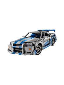 LEGO 2 Fast 2 Furious Nissan Skyline GT-R (R34) Car - Multicolor - View 2