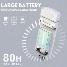 1PC Book Light Rechargeable, Reading Light Lamp Clip On Books, Eye Caring 3 Colors, 5 Brightness & Stepless Dimming, Long Lasting Up To 80hrs, Portable Mini Reading Lamp For Readers- Rose - Multicolor - View 6