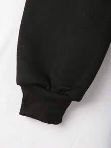 Franclia Vestito felpa da donna taglie forti, manica lunga, stile autunno/inverno, vestibilità morbida, elegante patchwork con volant sul fondo, collo tondo