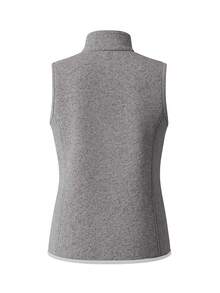 Women's Fleece Vest Grey - Purple - View 2