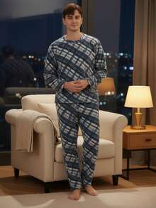 Men Loungewear Onepieces - Blue - View 3