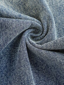 Teen Girl Blue Denim Wide Leg Pants With Ruffle Hem Fall Winter - Medium Wash - View 4