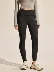 Easithlete Easithlete Mallas ajustadas para mujer con parches de malla para uso al aire libre - Negro - Ver 5