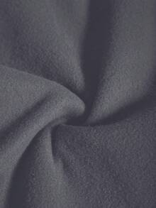 Slaydiva 大码女式纯色褶皱长袖T恤和抽绳阔腿休闲裤两件套，秋冬休闲两件套，长袖两件套，灰色两件套，裤子两件套，舒适两件套 - 淺灰色 - 查看 8