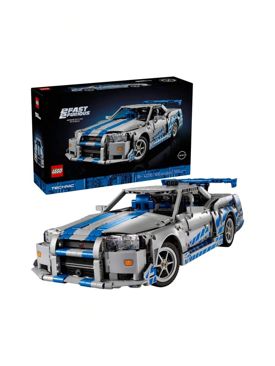 LEGO 2 Fast 2 Furious Nissan Skyline GT-R (R34) Car - Multicolor - View 1