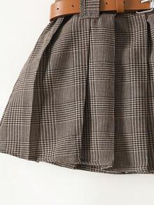 Maija Kids Maija Kids 少女格子布百褶裙（配腰带）