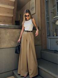 Pariaura Pantalones de mujer, pantalones de otoño/invierno para mujer, estilo urbano de moda, mujeres maduras, Bottom de mujer, para ir al trabajo y uso casual