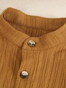 Sparklyn 幼儿男童纯色简约休闲短袖衬衫