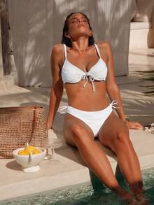 Swim Mod Casual Simple Stylish Bikini, Suitable For Daily Life Summer - White - View 1
