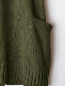 EMERY ROSE 新款纯色针织背心上衣，简约欧美风，百搭又时尚 - 軍綠色 - 查看 5
