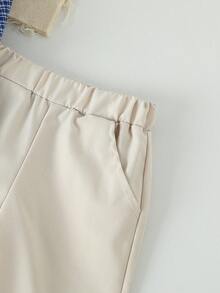 Souflis Souflis Baby Jungen College Stil Langarmhemd, Kontrastfarbene Hose, Gestrickter Weste mit Pony Stickerei komplettes Outfit Set, geeignet für Herbst/Winter, Alltag, Urlaub, Party, Schule, Park