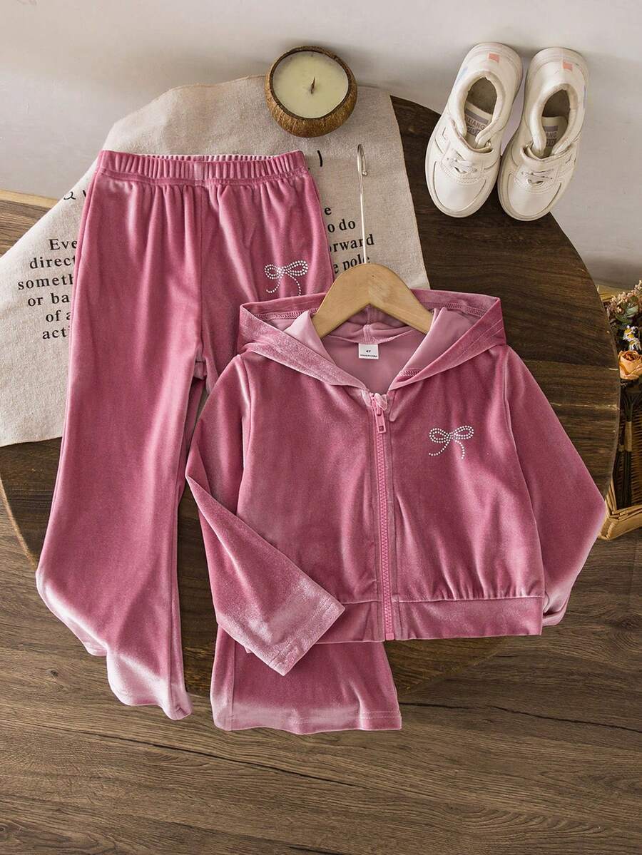 2pcs/Set Young Girl T-Shirt And Mini Skirt, Sports & Fashion Style Suitable For School And Sports