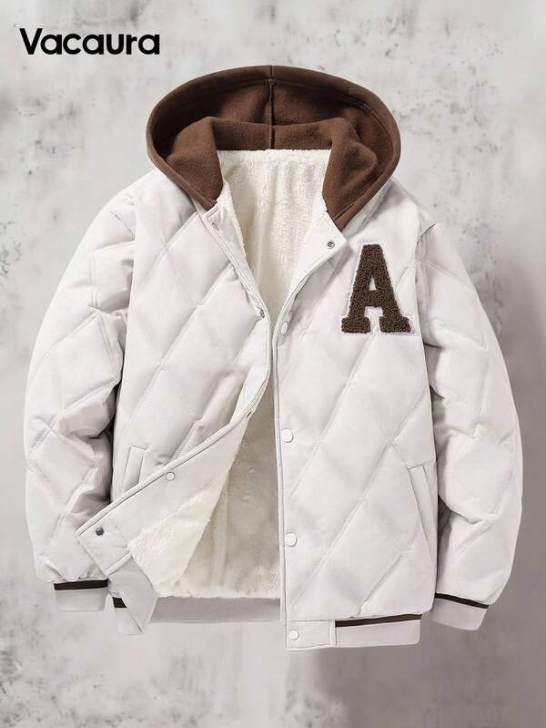 Teen Boy Casual Versatile Letter Graphic Hoodie, Autumn/Winter Fall