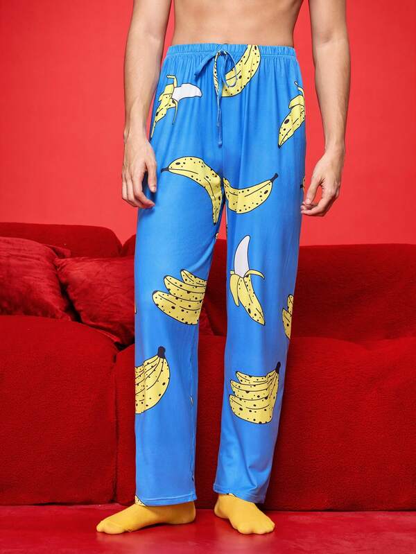 NotGurli Wygodne spodnie dresowe męskie z nadrukiem w hamburgery z mlecznego jedwabiu