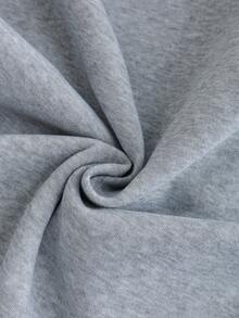 Franclia 休闲连帽灰色铆钉拉链运动衫 - 灰色 - 查看 8