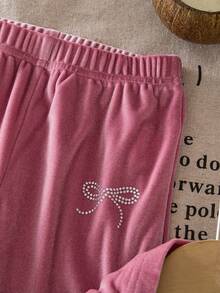 2pcs/Set Young Girl T-Shirt And Mini Skirt, Sports & Fashion Style Suitable For School And Sports