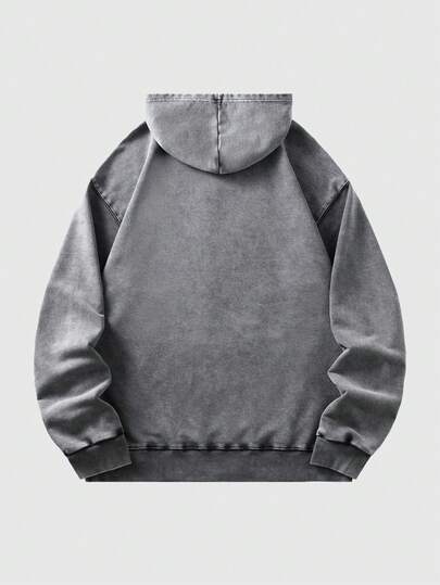 Street Life Men's Vintage Washed Loose Fit Hoodie