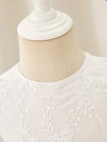 Glamorique Kids 女婴花朵伴娘礼服，婚礼，花童，优雅，婚礼宾客礼服，适合正式场合， - 白色 - 查看 4