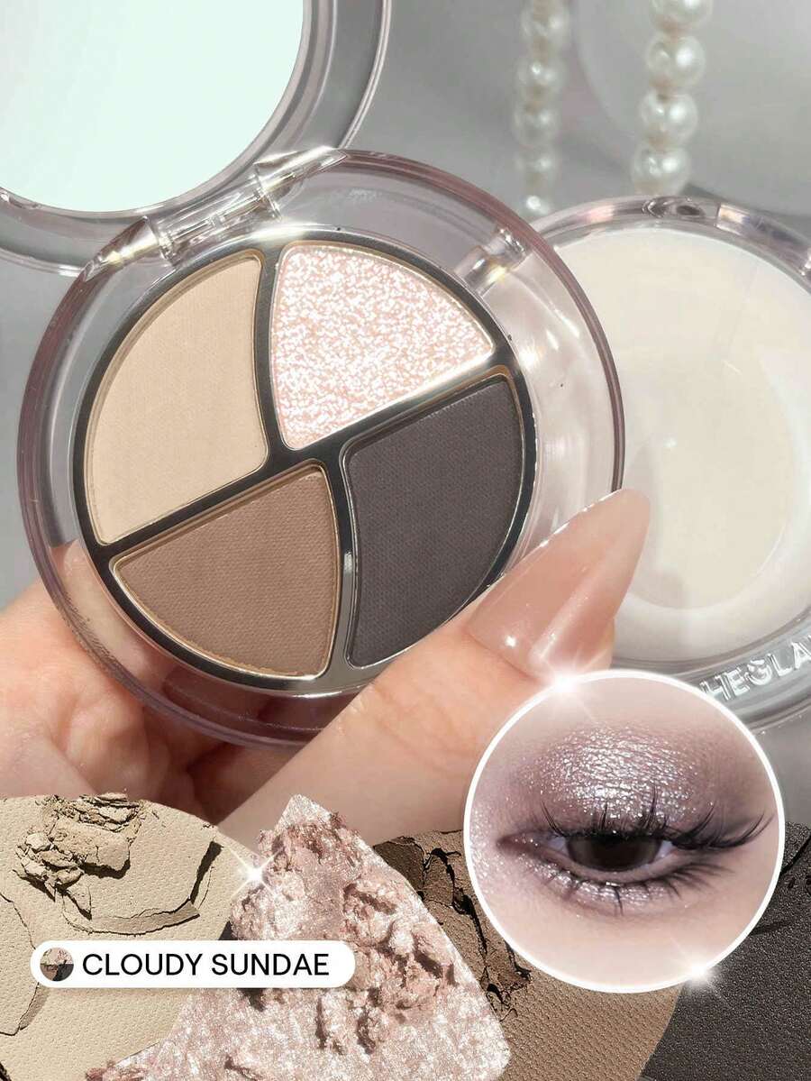 SHEGLAM Daydreamer Mini Palette-Cloudy Sundae Brand Beauty Makeup Face Paint Cosmetic For Women Girls Perfect For Fall Winter Ideal For Y2K Fancy Fashion Suitable For Birthday Christmas Present Party Ready Best Color