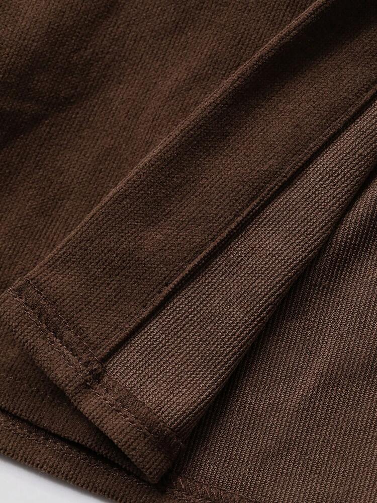 Women's Loose Fit Long Sleeve Solid Color Belted Casual Shirt, Autumn/Winter