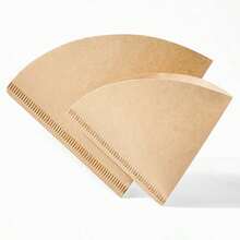 50/100/200pcs V-Shaped Coffee Filter Paper, Disposable Coffee Tea Filters For Pour Over And Drip Coffee Maker, High Quality Natural Wood Pulp, No Additives, Suitable For V01/V02 Filters, Perfect For Drip Coffee, Home And Travel Use - Multicolor - View 5