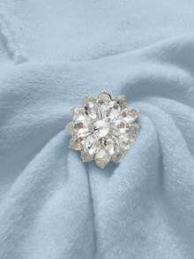 Franclia 女士优雅日常露肩纯色披肩领露肩长袖金属水钻装饰褶皱修身短款大码针织毛衣，秋季 - 藍色 - 查看 8