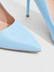 CUCCOO SZL Classic High Heel Pumps For Christmas - Blue - View 7