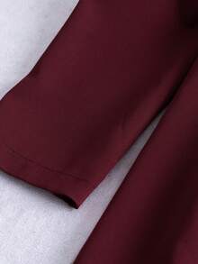 Franclia 简约时尚秋冬优雅通勤圆领纯色长袖连衣裙酒红色连衣裙酒红色连衣裙别致连衣裙女士优雅连衣裙女士正式连衣裙女士正式连衣裙女士优雅毕业礼服毕业生毕业礼服女士毕业礼服毕业宾客礼服外出礼服派对优雅礼服新年服装新年礼服女装新年造型新年女装圣诞礼服女秋装女秋装女秋装 - 酒紅色 - 查看 3