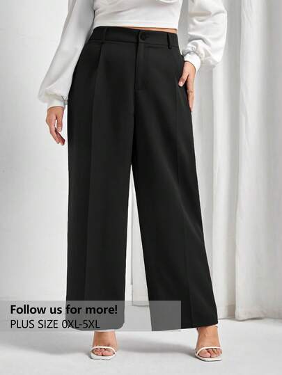 Firerie Pantalones de pierna ancha de talle alto