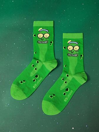 Rick and Morty X SHEIN Women Crew Socks