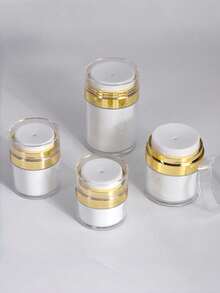 15ml/30ml/50ml/100ml 真空泵瓶、真空面霜罐、可再填充保湿霜分配器、按压式泵瓶，适用于乳液、精华液、化妆品、旅行和浴室存储” - 金色 - 查看 7