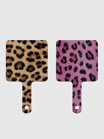 Fairycore 1 Pc Cute Shell Shaped Handheld Mirror, Solid Pink Color, Fashionable High-Quality Makeup Mirror