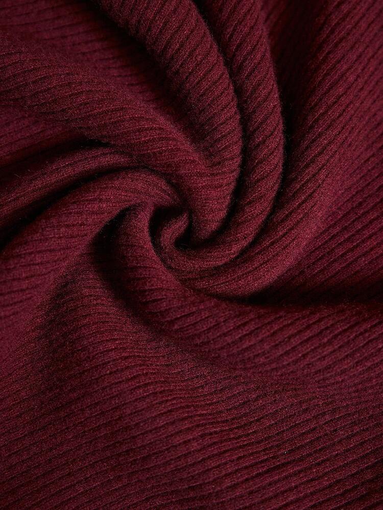 100%WOOL COLORBLOCK MOCK NECK KNIT TOP, AUTUMN/WINTER