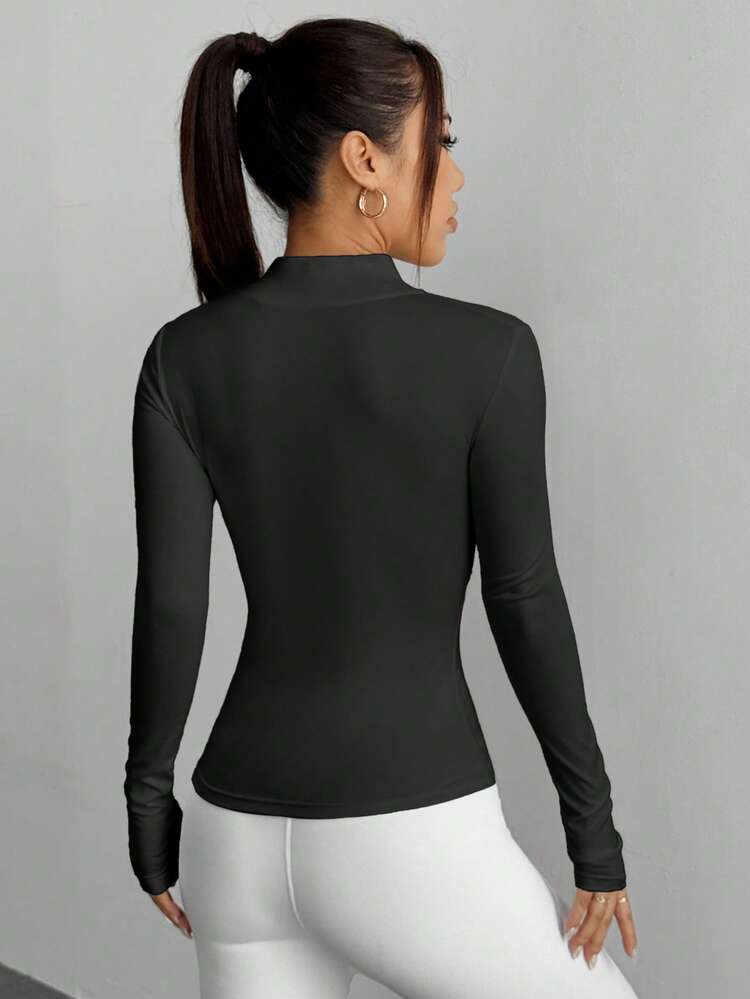 Women's Slim Fit Waist Drawstring Casual Sports Jacket