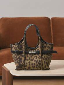 SHECARRY Women's Casual Handbag, Simple & Fashionable For Everyday Use - Dark Green - View 3