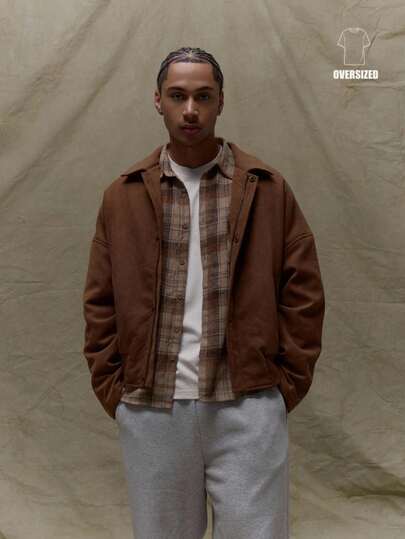 Musero 超大领隐形门襟开合飞行员夹克 秋冬