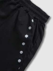 ROMWE MEN Goth Spring Casual Graphic Men'S Cross Printed Loose Wide Leg Long Pants - Multicolor - View 7