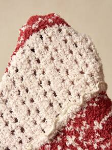 Bohemela 波西米亚风秋冬外套，女士圣诞红色休闲宽松樱桃图案落肩长袖超大款开衫，西部乡村风格音乐会度假装扮，适合度假、日常穿着、返校和外出，圣诞节 - 彩色 - 查看 11