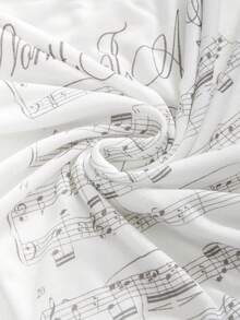 ROMWE Grunge Punk Romantic Punk Cross & Letter Print Off Shoulder Long Sleeve T-Shirt For Women - White - View 4