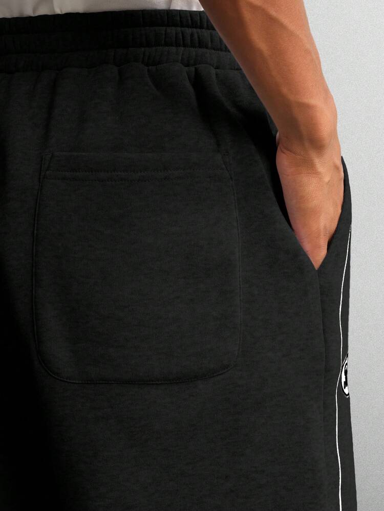 Baggy Sweatpants With Contrast Piping