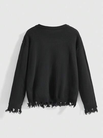 Goth Pull oversize pour femmes avec imprimé d'arbre nu gothique sombre et de crâne