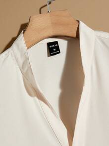HIMLAND Men Solid Button Front Shirt - Beige - View 2