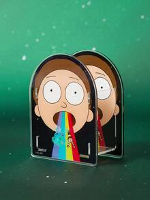 Rick and Morty X SHEIN 时尚有趣的卡通人物图案头发收纳盒